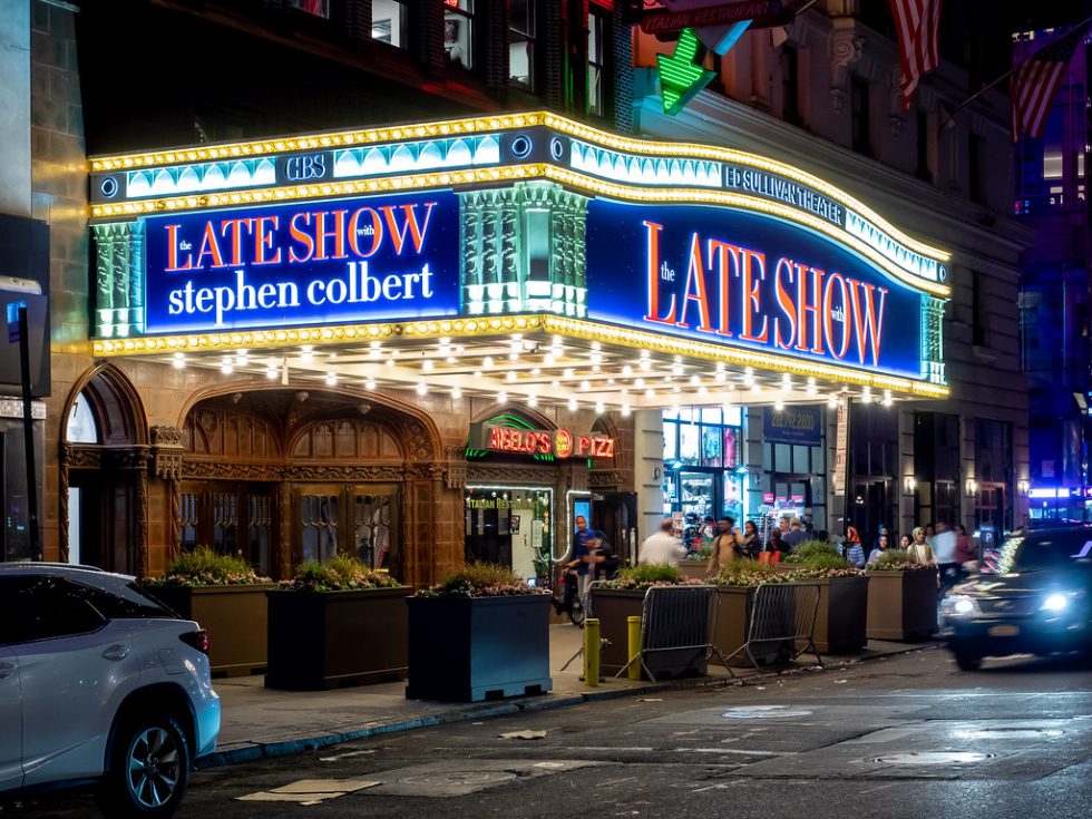 Ed Sullivan Theatre in New York City_Stephen_Colbert_2019_free_Flickr