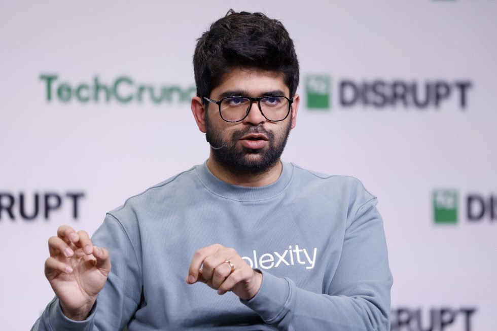 free Wikimedia Commons_Perplexity_SAN FRANCISCO, CALIFORNIA - OCTOBER 30: Aravind Srinivas, Co-Founder & CEO of Perplexity, speaks onstage during TechCrunch Disrupt 2024 Day 3 at Moscone Center on October 30, 2024 in San Francisco, California. (Photo by Kimberly White/Getty Images for TechCrunch)